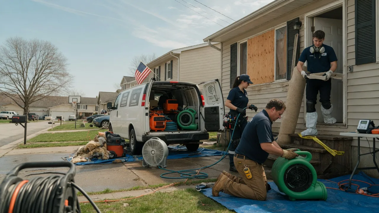 Water Damage Restoration in Bentonville, OH near me